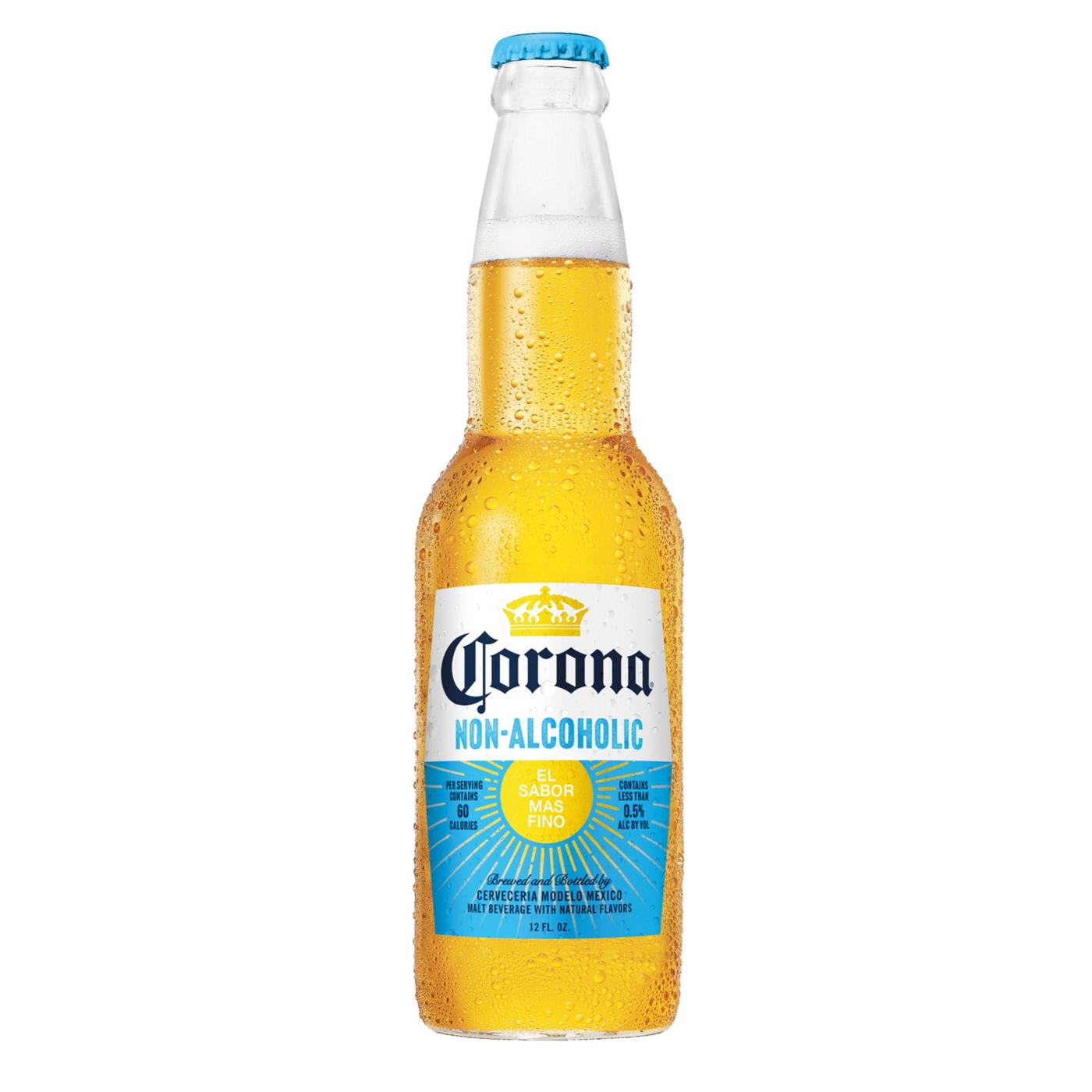 Corona Non-Alcoholic Malt Beverage Mexican Import Brew 12 oz Bottles, 6 pk; image 2 of 11