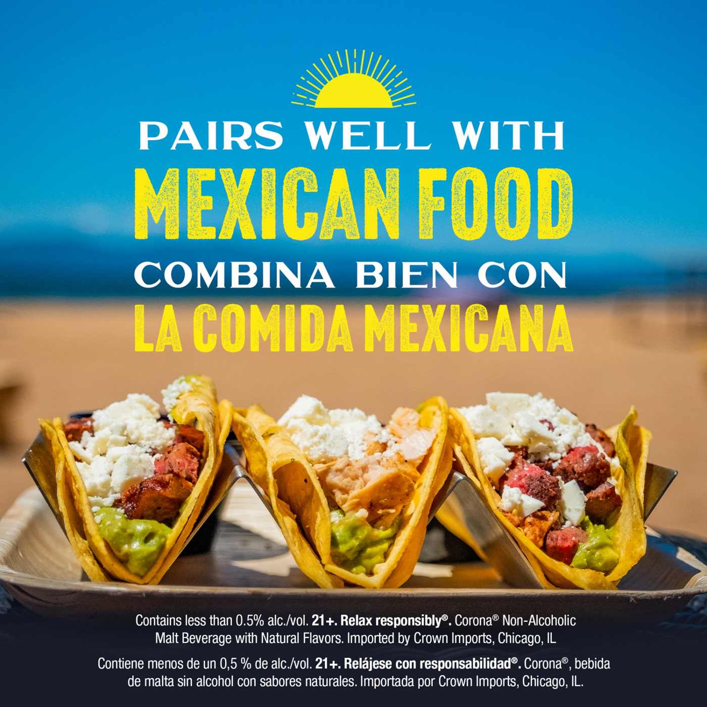 Corona Non-Alcoholic Malt Beverage Mexican Import Brew 12 oz Bottles, 6 pk; image 7 of 11