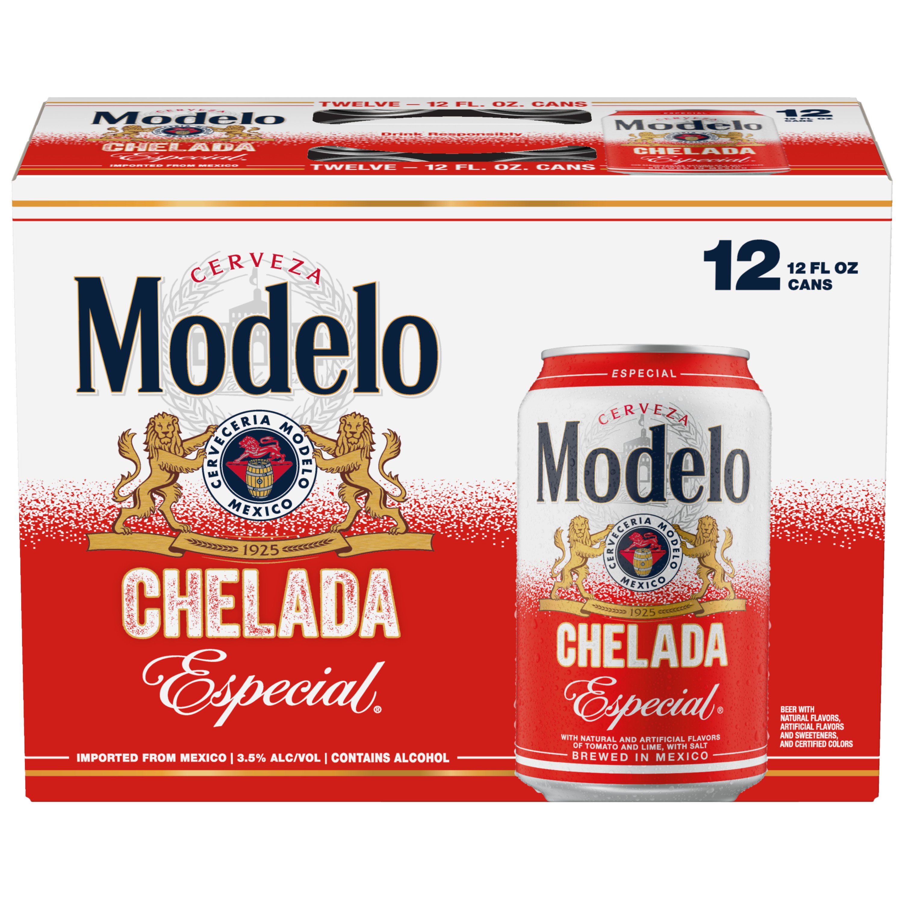 Modelo Chelada Especial Mexican Import Flavored Beer, 12 pk, 12 oz