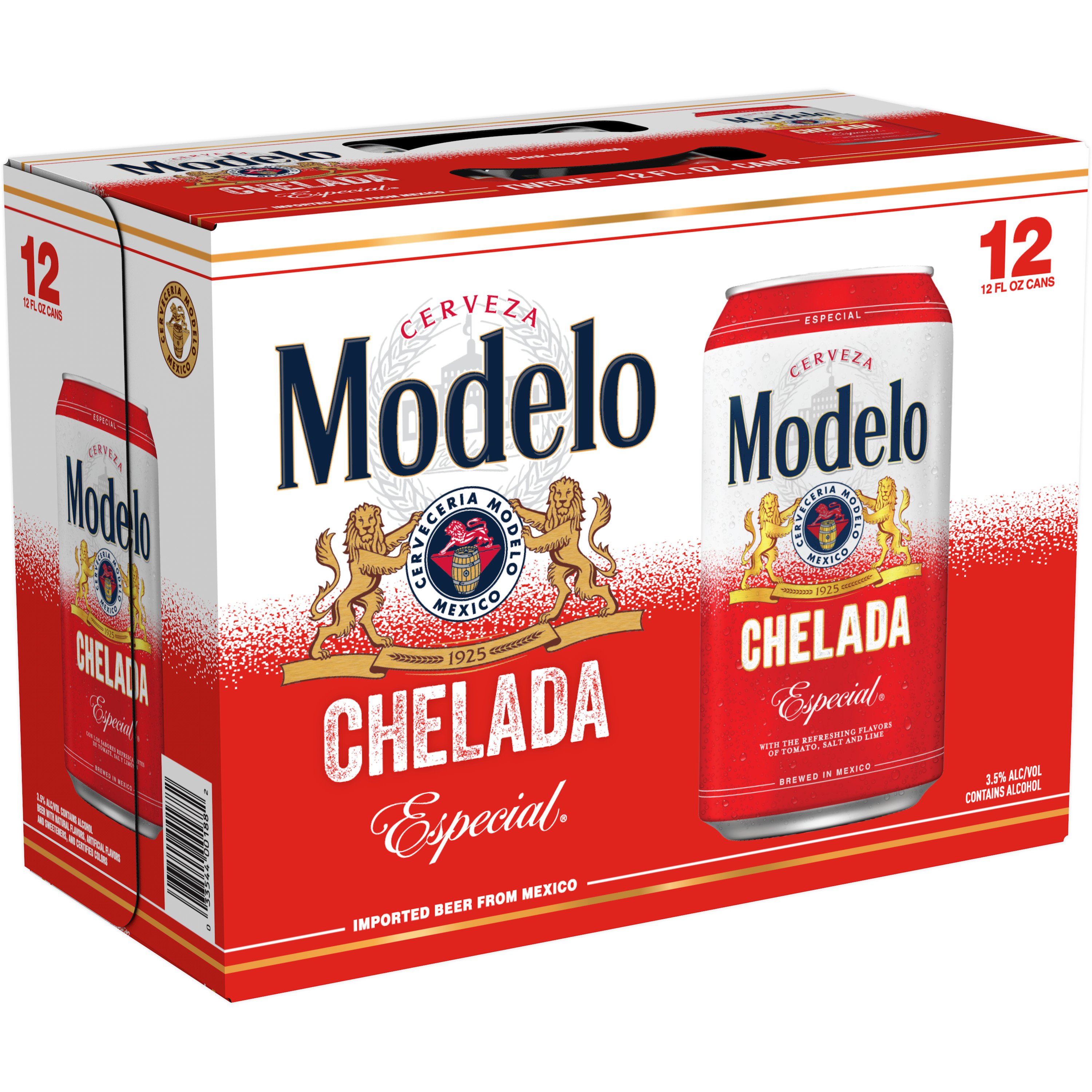 Modelo Chelada Especial Mexican Import Flavored Beer 3.5% ABV Can - 24 Fl.  Oz. - Vons