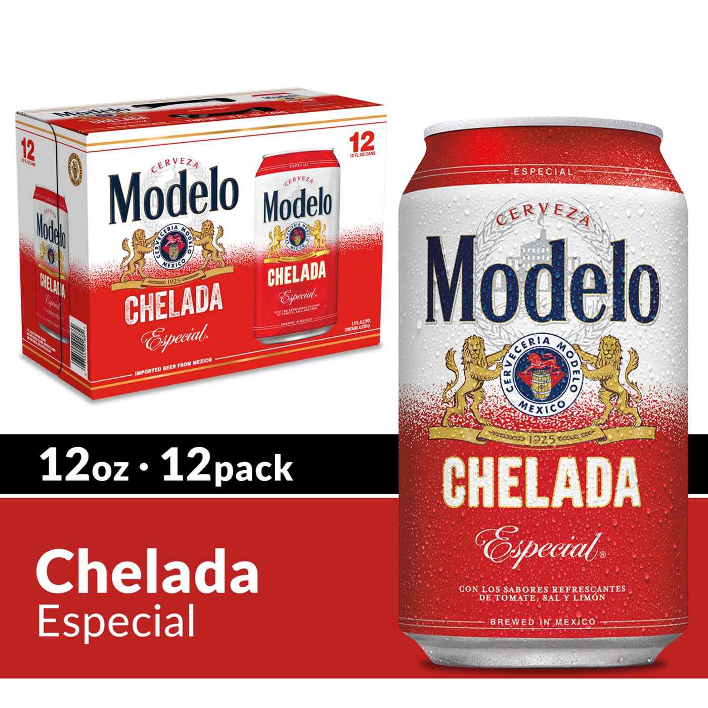 Modelo Chelada Mexican Import Flavored Beer 12 oz Cans, 12 pk; image 7 of 9