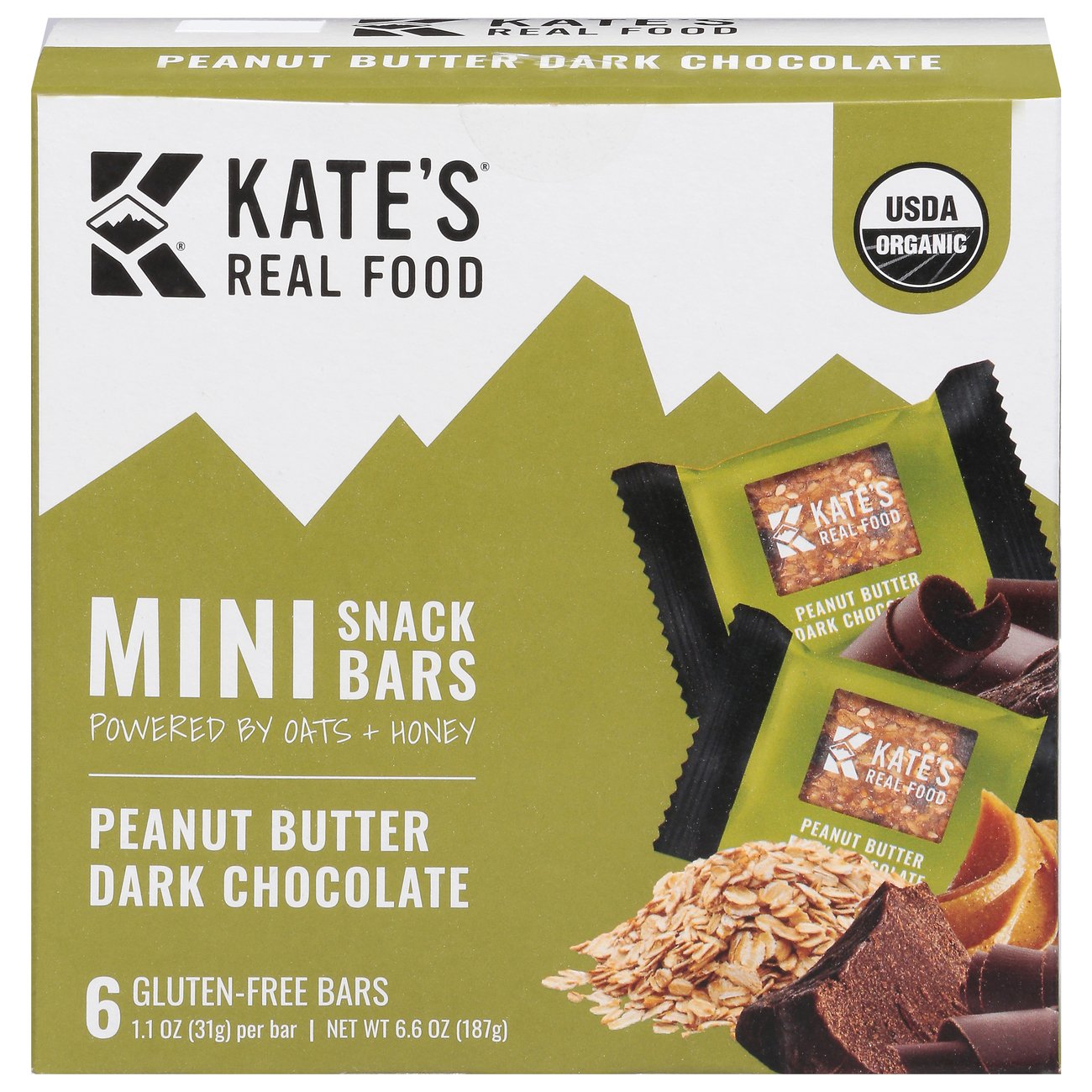 Kate's Real Food Bars Peanut Butter Dark Chocolate Shop Granola