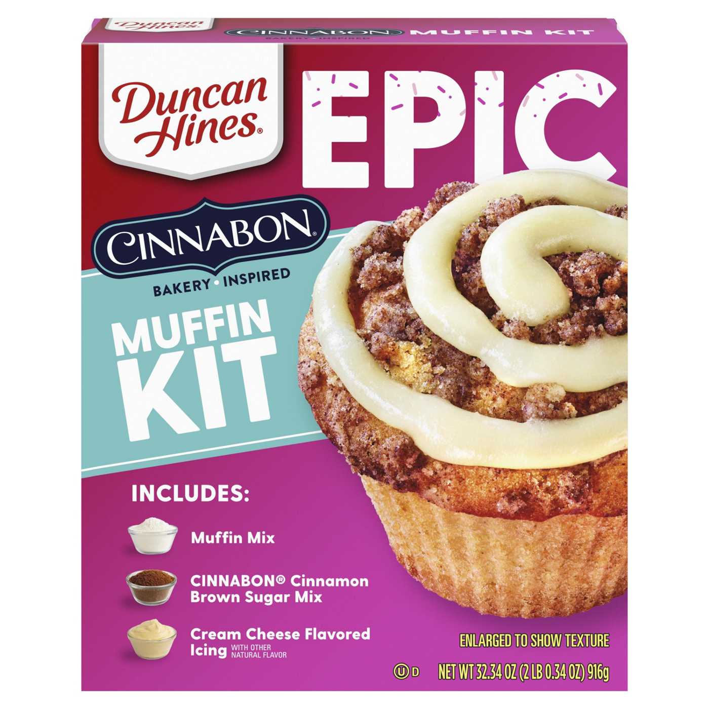 Duncan Hines Epic Cinnabon Bakery Inspired Muffin Kit; image 1 of 5