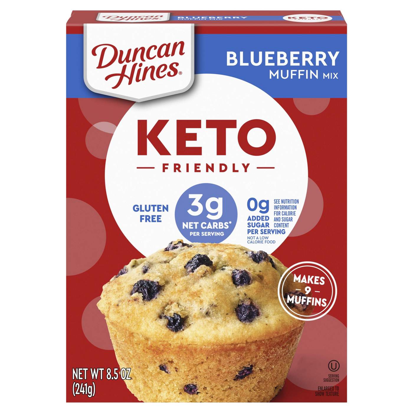 Duncan Hines Keto Friendly Blueberry Muffin Mix; image 1 of 5