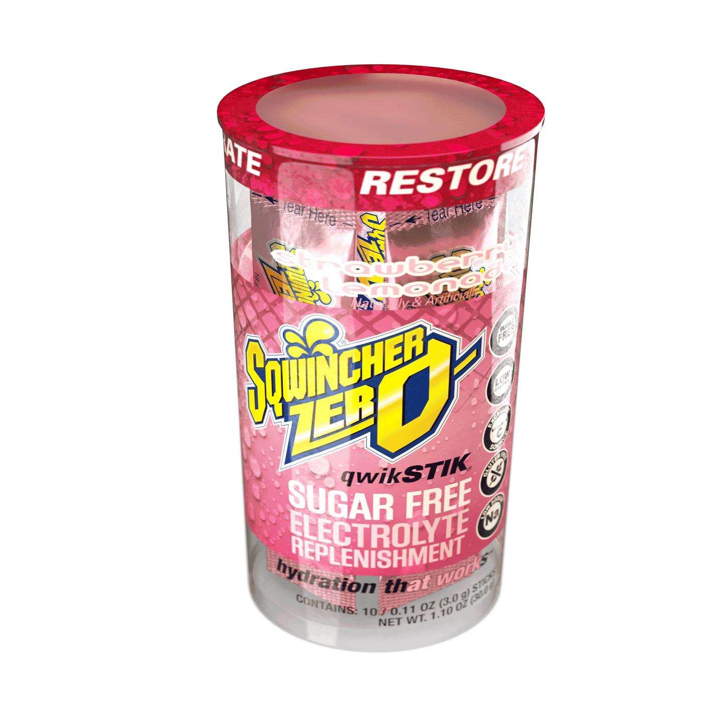 Sqwincher Qwik Stik Zero - Strawberry Lemonade; image 2 of 3