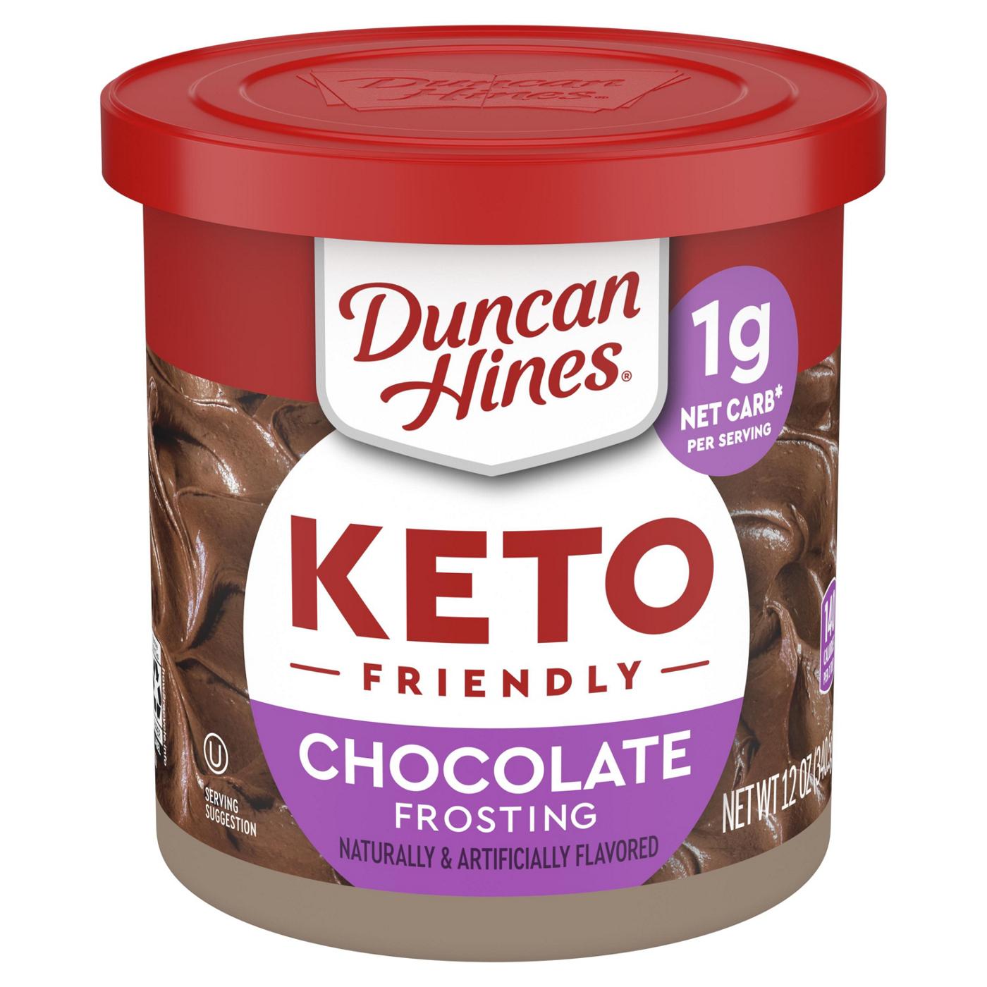 Duncan Hines Keto Friendly Chocolate Frosting; image 1 of 3