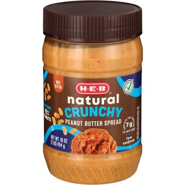 H-E-B Natural 7g Protein Crunchy Peanut Butter