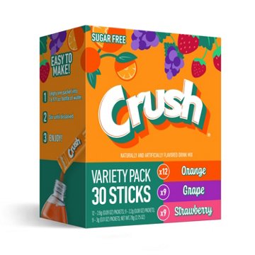 Crush Drink Mix Variety Pack, 30 ct