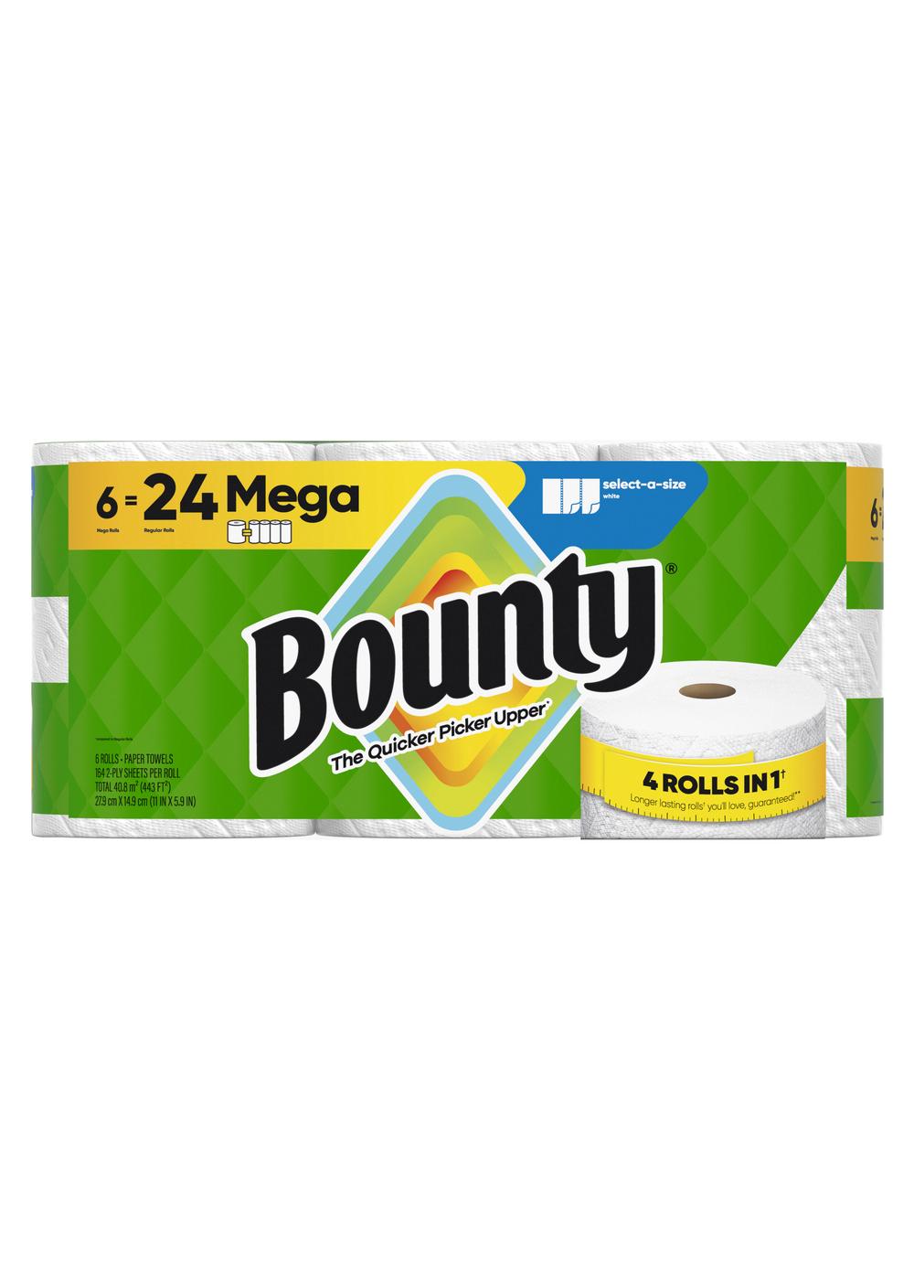 Bounty Select-A-Size White Paper Towels; image 1 of 16