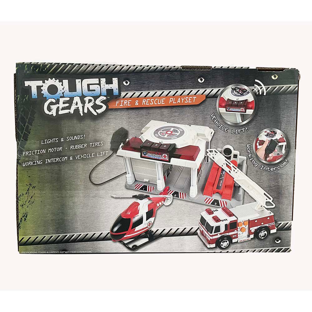 Tough Gears Fire & Rescue Play Set - Shop Toy Vehicles At H-E-B