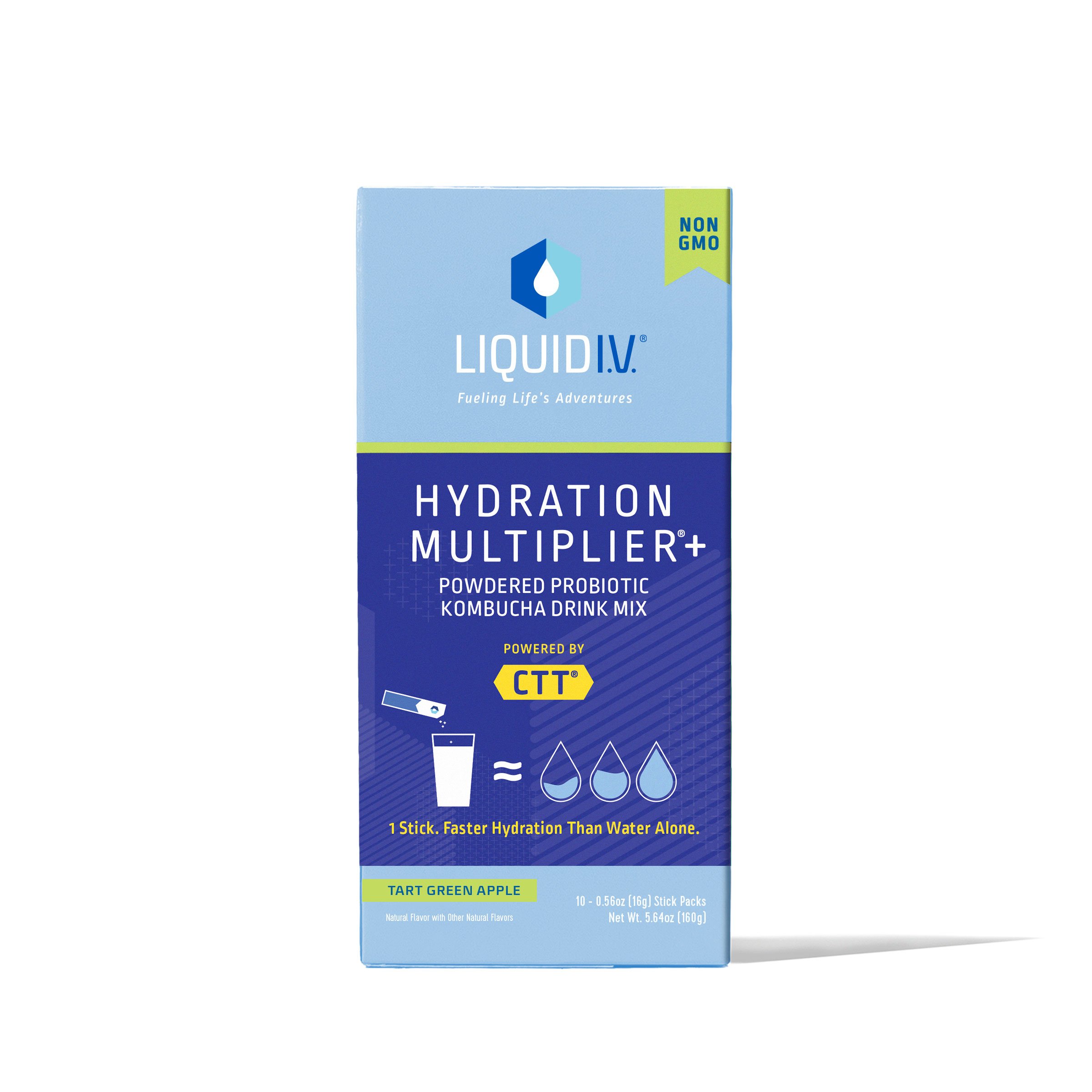 Liquid I.V. Hydration Multiplier+ Probiotic Kombucha Drink Mix Tart