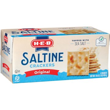 H-E-B Saltine Crackers - Original, 16 oz