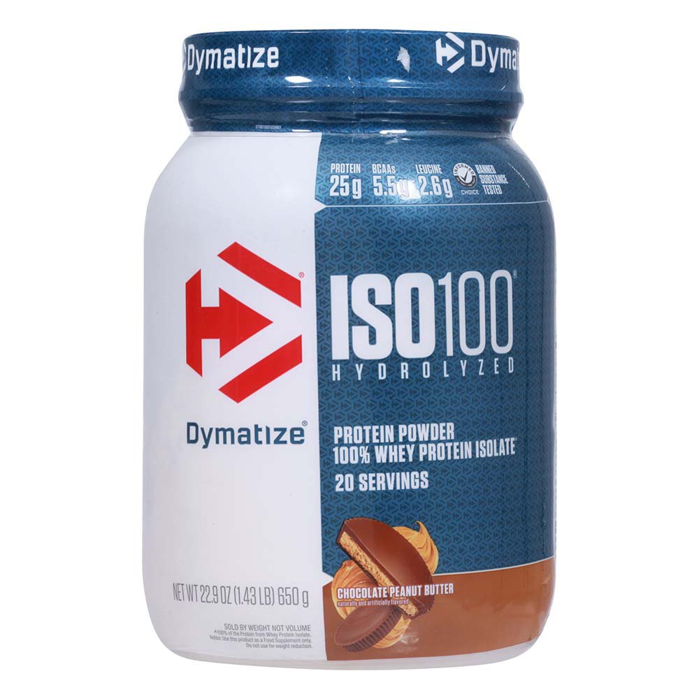 Dymatize ISO100 Hydrolyzed Whey 25g Protein Powder - Chocolate Peanut Butter, 22.9 oz
