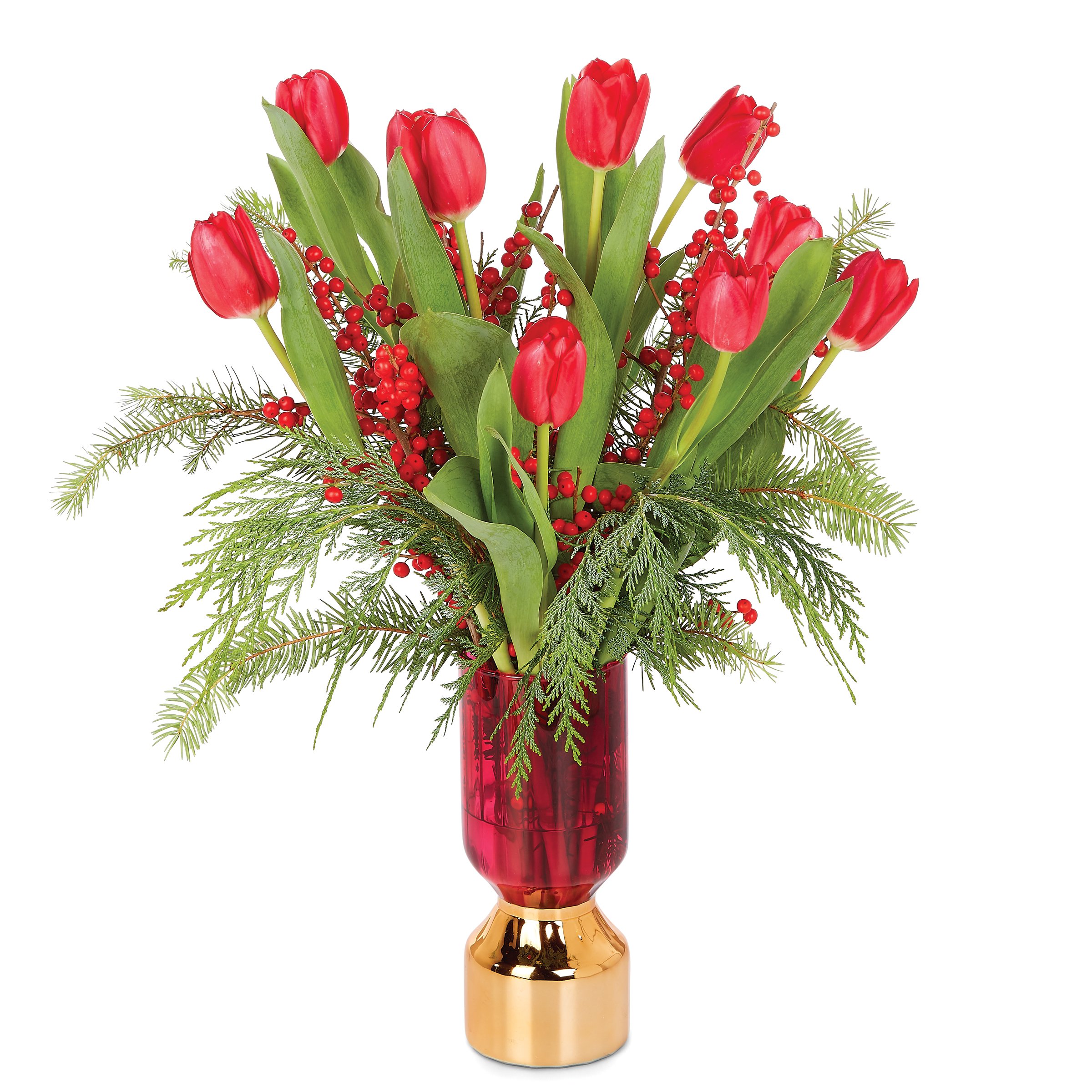 BLOOMS by HEB Winter Tulips Floral Arrangement Shop Flowers