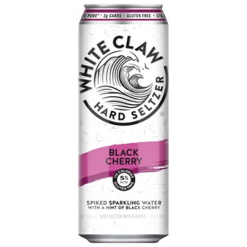 White Claw Black Cherry Hard Seltzer, 19.2 oz