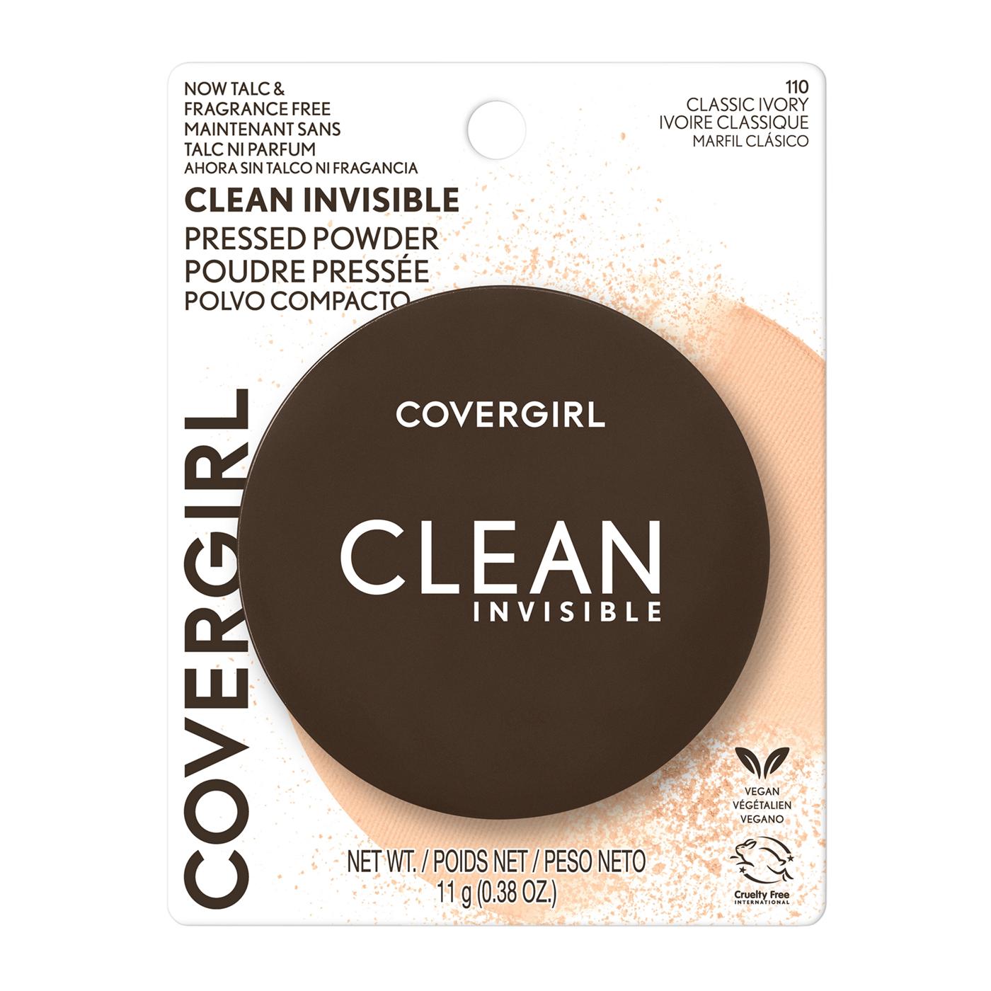 Covergirl Clean Invisible Pressed Powder - Classic Ivory; image 1 of 4