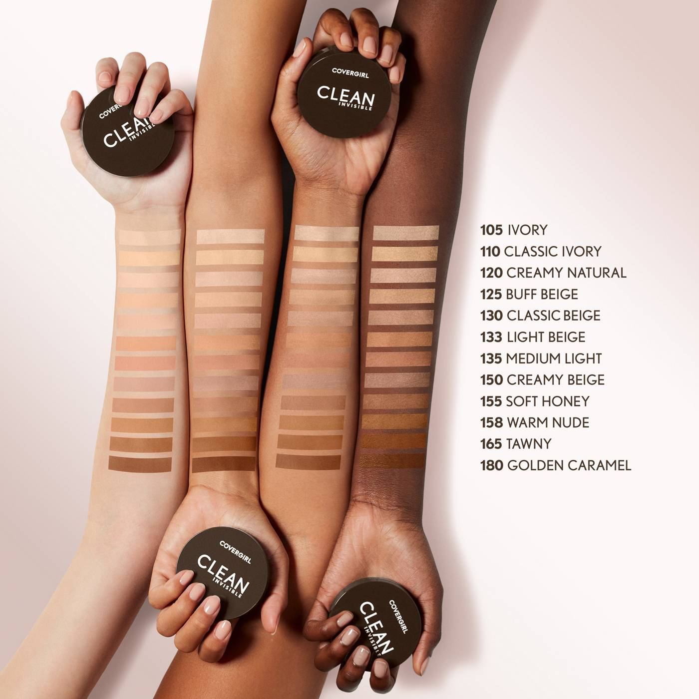 Covergirl Clean Invisible Pressed Powder - Creamy Beige; image 13 of 15