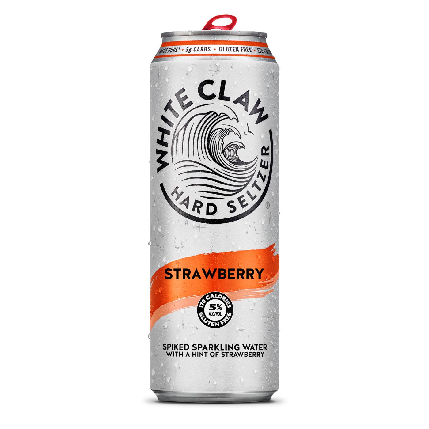 White Claw Strawberry Hard Seltzer; image 1 of 2