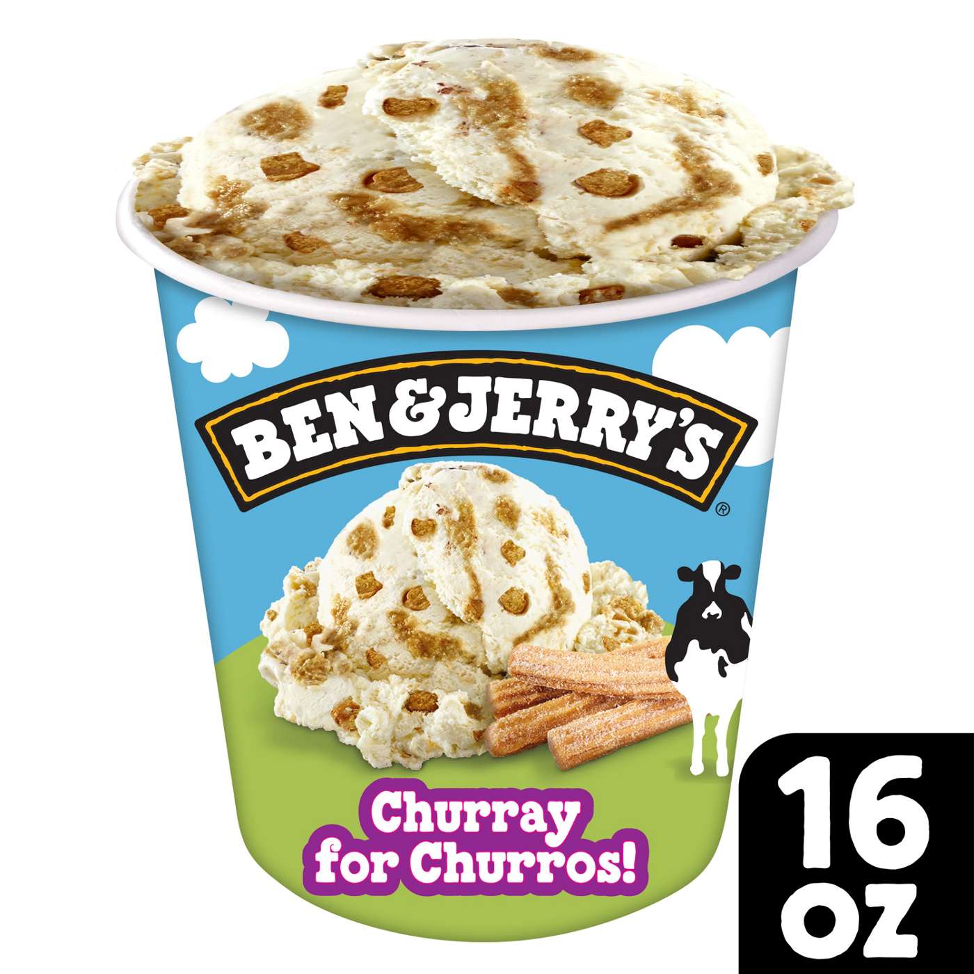 Ben & Jerry's Churray For Churros! Cinnamon Ice Cream; image 2 of 2