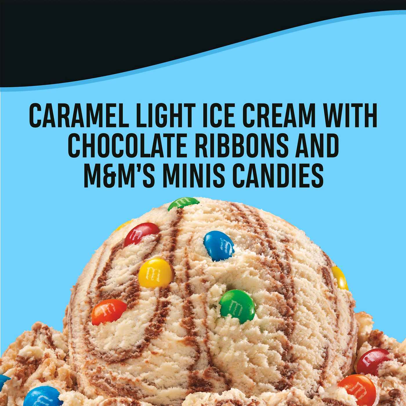 Breyers M&M's Minis Caramel Fudge Light Ice Cream Shop Ice cream at HEB