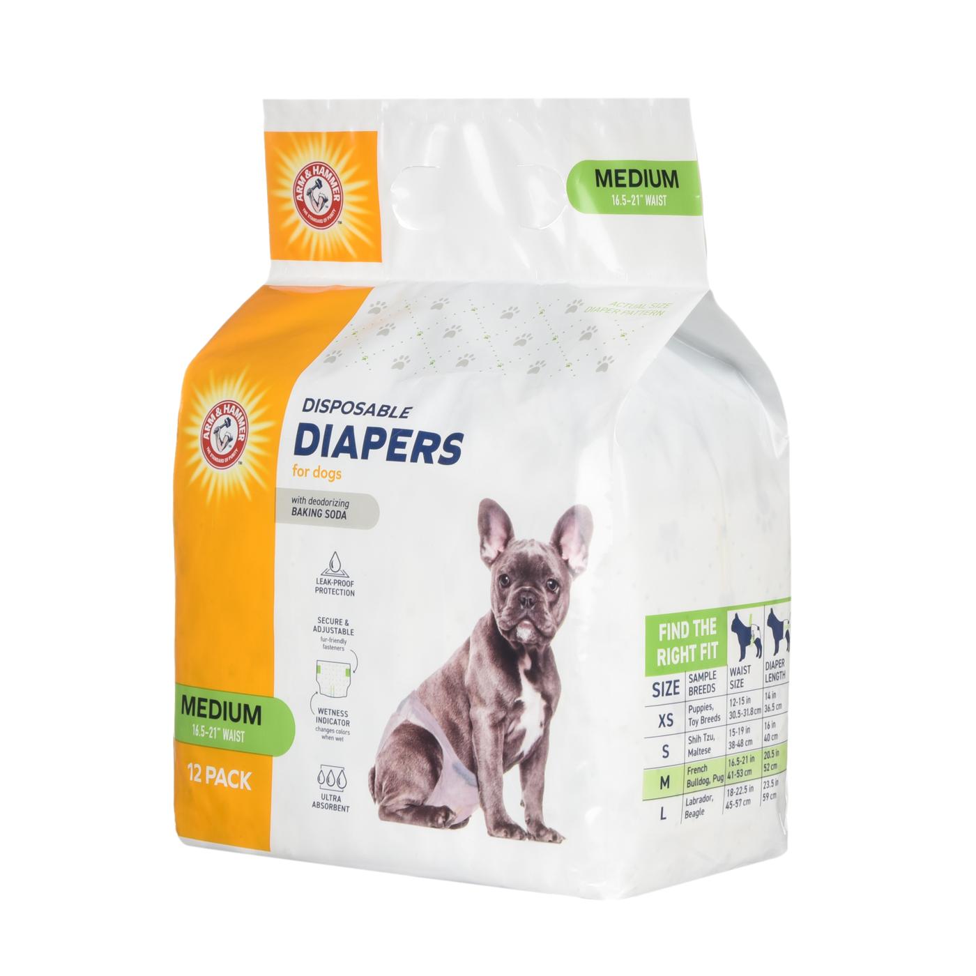Arm & Hammer Disposable Dog Diapers - Medium; image 2 of 2