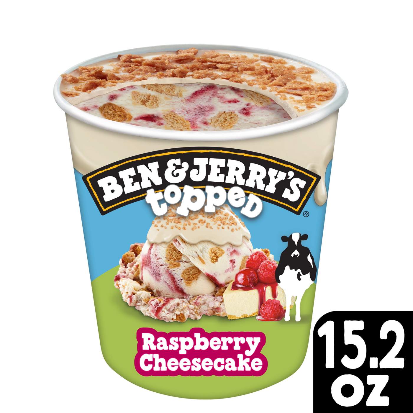 Ben & Jerry's Topped Raspberry Cheesecake Ice Cream; image 3 of 3