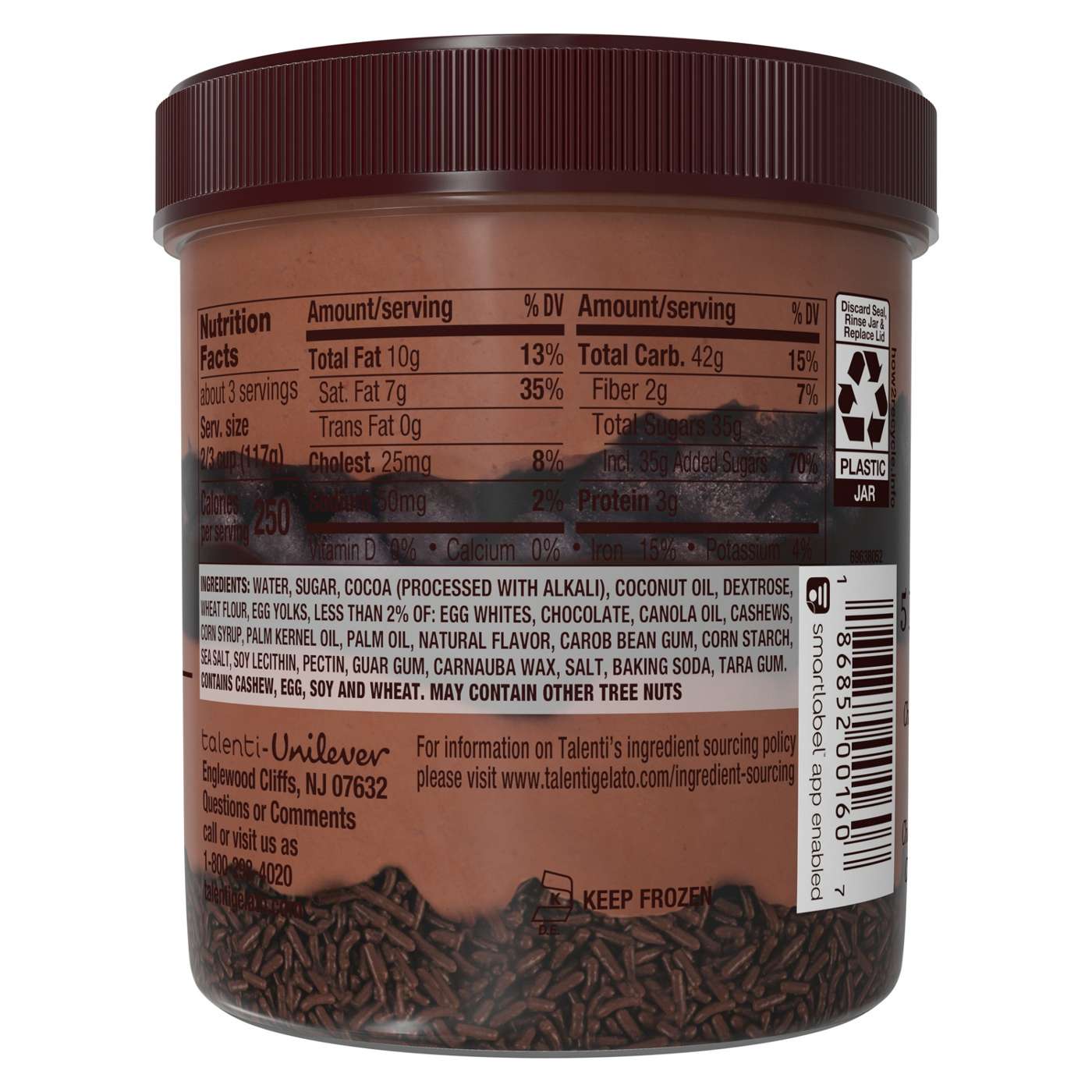 Talenti Dairy-Free Gelato Layers Chocolate Fudge Brownie; image 4 of 7