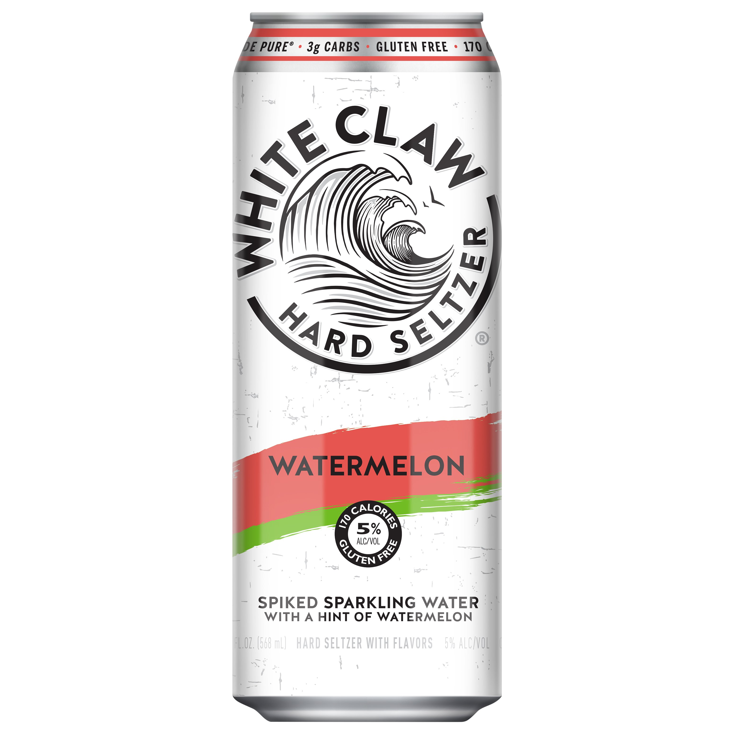 White Claw Watermelon Hard Seltzer, 19.2 oz