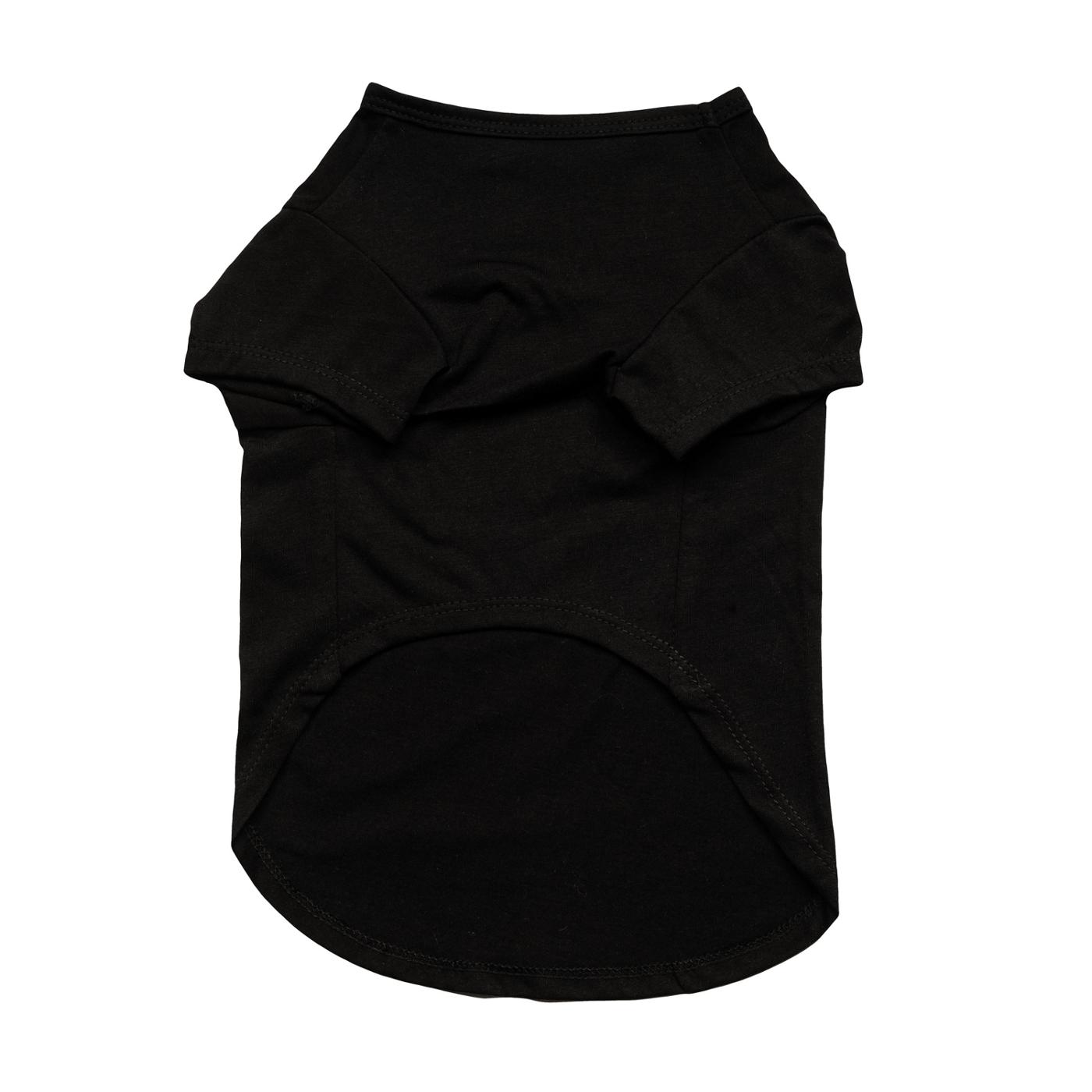 Plain black best sale dog shirt