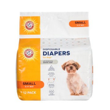 Arm & Hammer Disposable Dog Diapers - Small, 12 ct