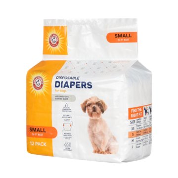 Arm & Hammer Disposable Dog Diapers - Small, 12 ct
