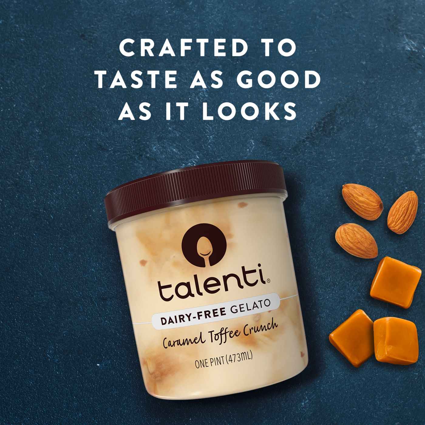 Talenti Dairy-Free Gelato Caramel Toffee Crunch; image 2 of 2