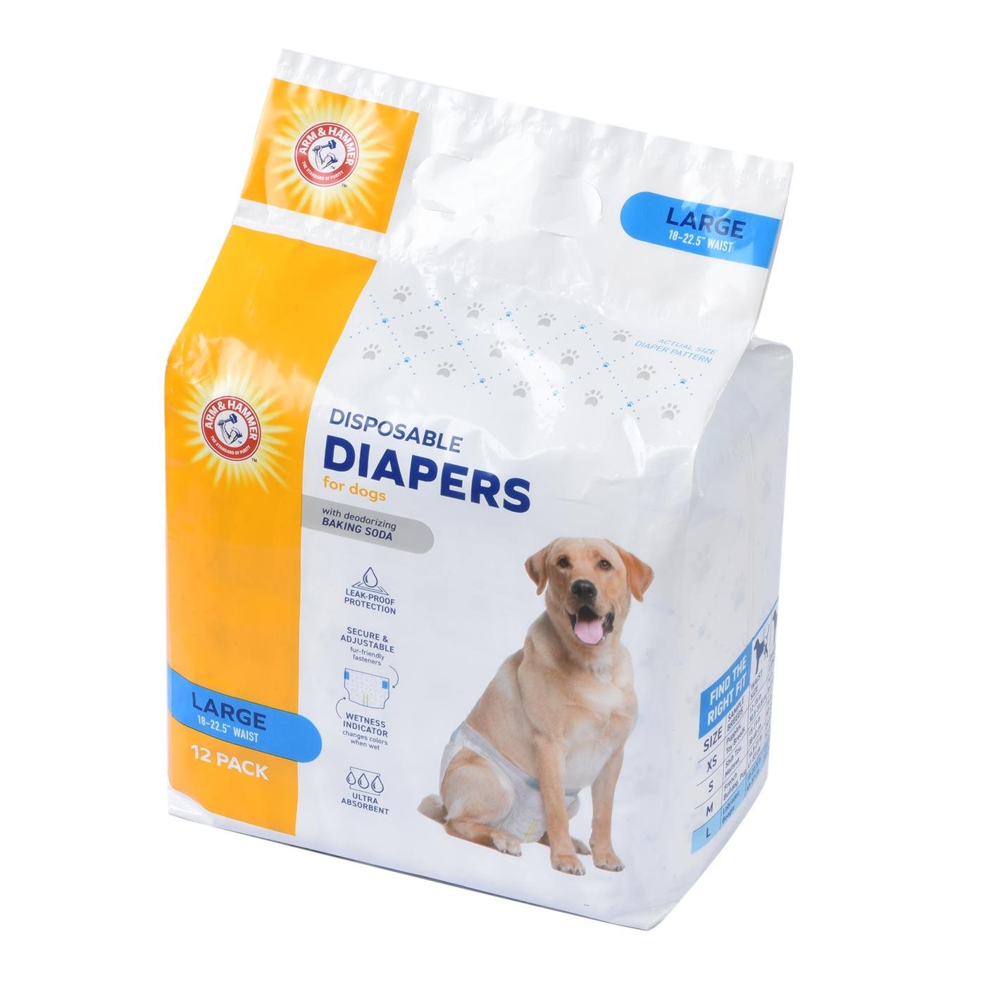 Arm & Hammer Disposable Dog Diapers - Large; image 2 of 2