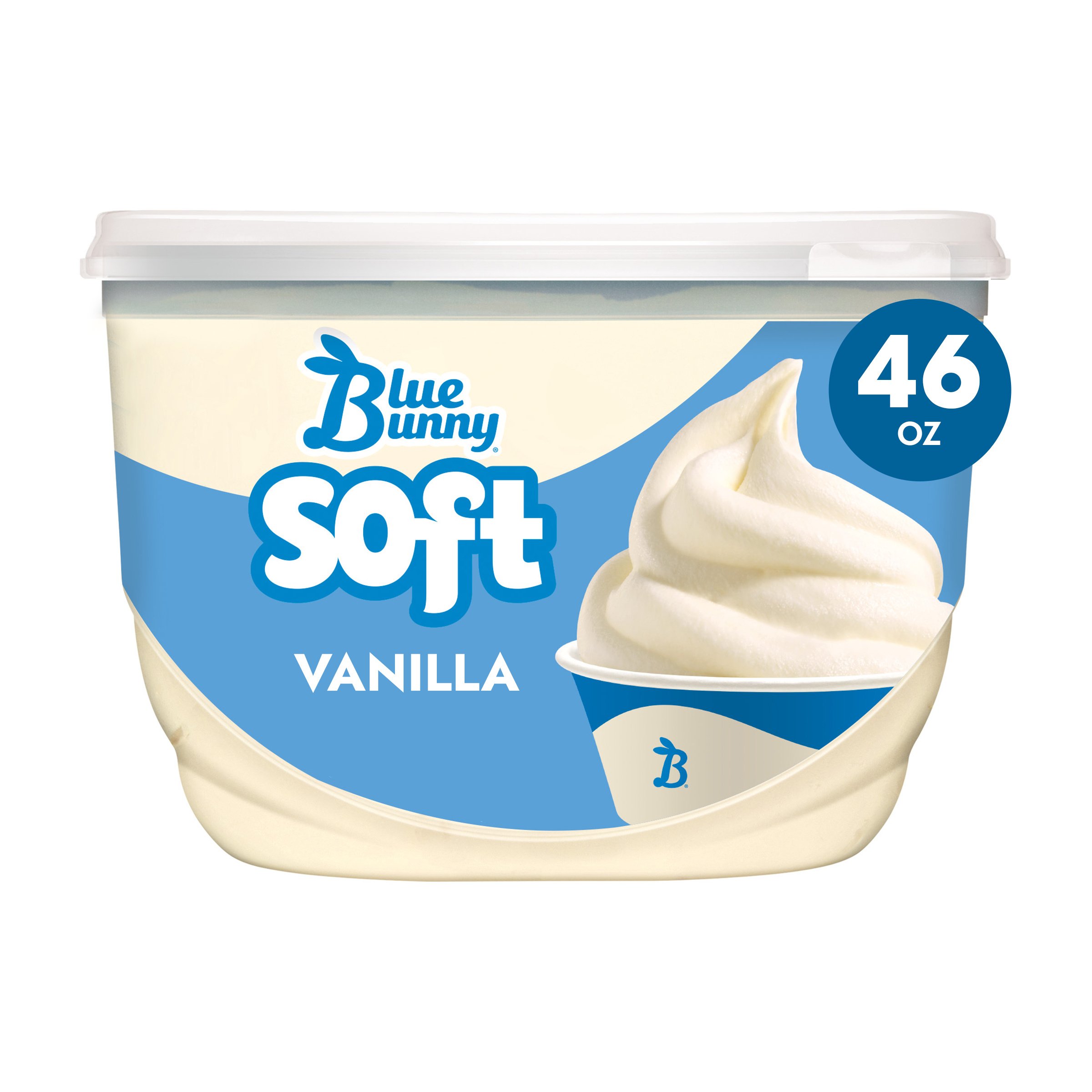 vanilla soft serve ice cream in a cup