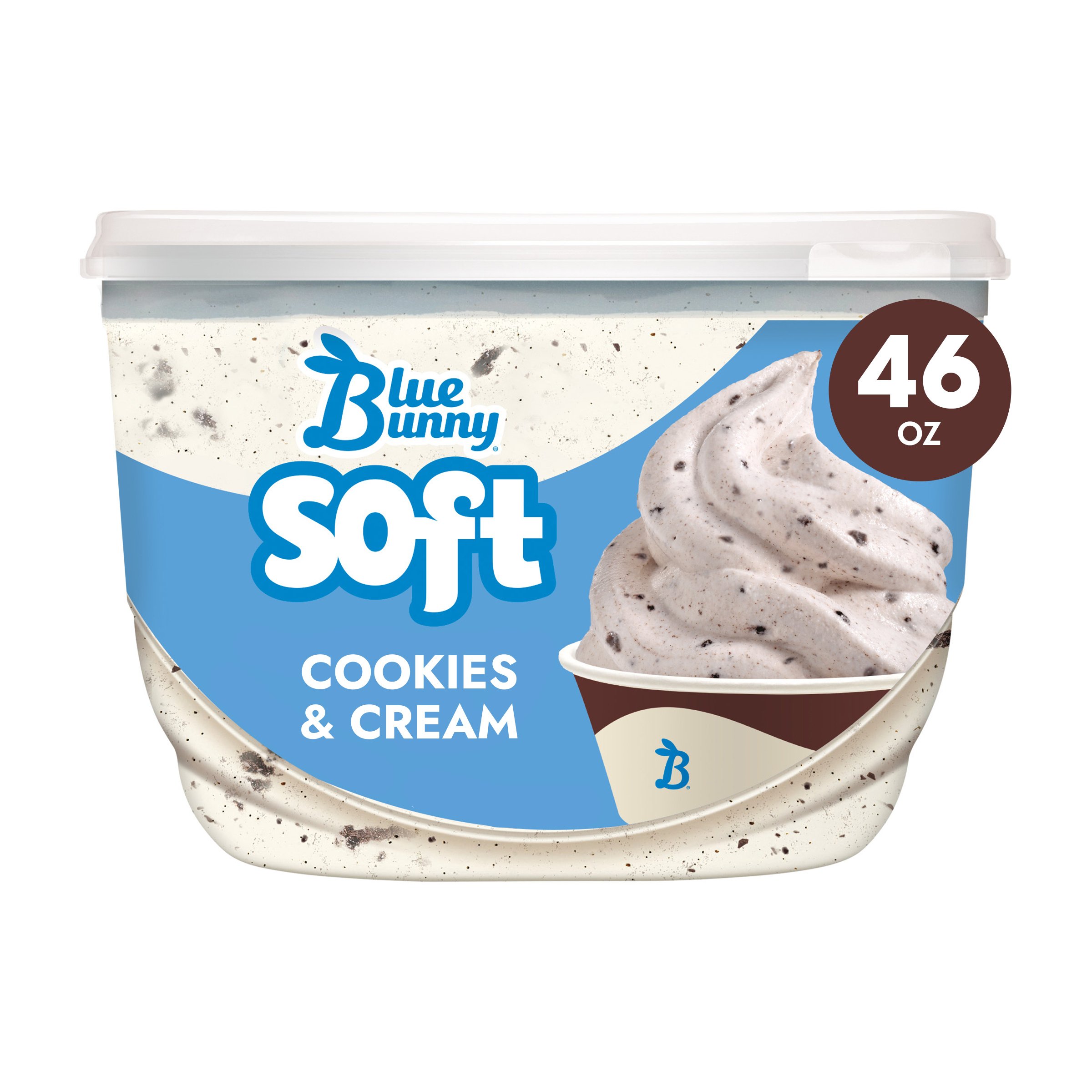 Blue Bunny Cookies & Cream Soft Serve Frozen Dessert