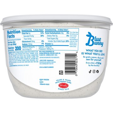 Blue Bunny Soft Cookies & Cream Frozen Dairy Dessert