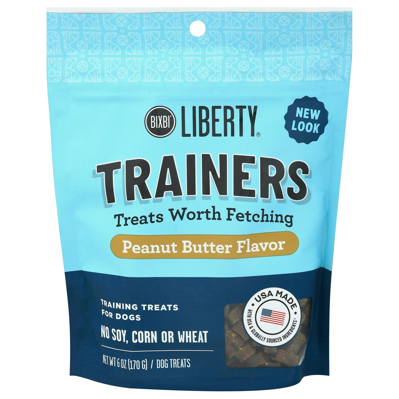 Bixbi Liberty Trainers Dog Treats Peanut Butter Shop Soft & chewy