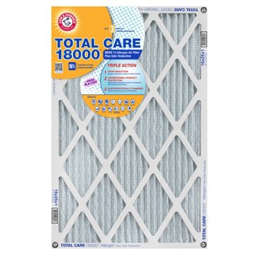 Arm & Hammer Total Care MERV13  Allergen Air Filter, 16" x 25" x 1"