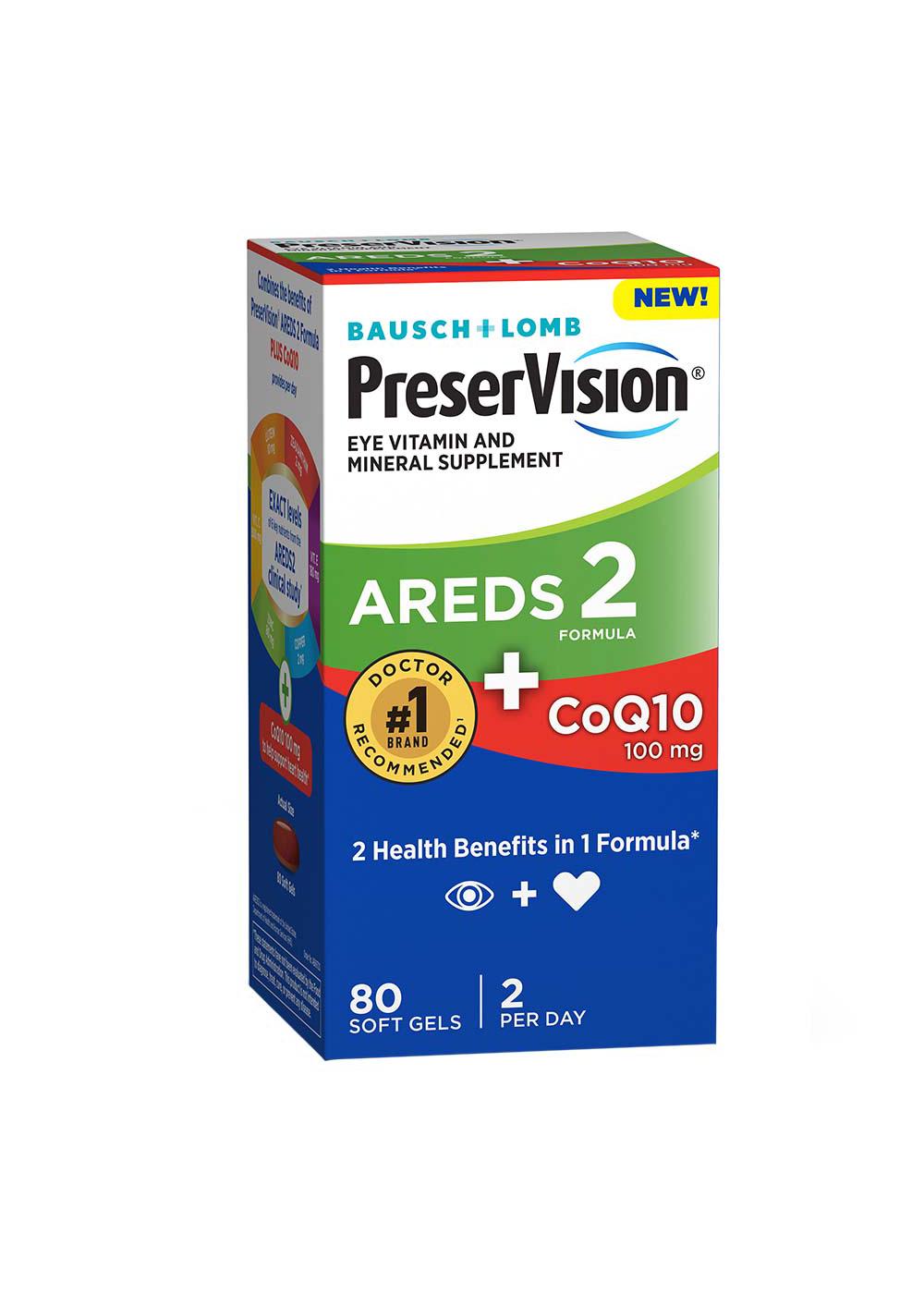 PreserVision AREDS 2 Formula + CoQ10 Vitamin & Mineral Supplement; image 1 of 5