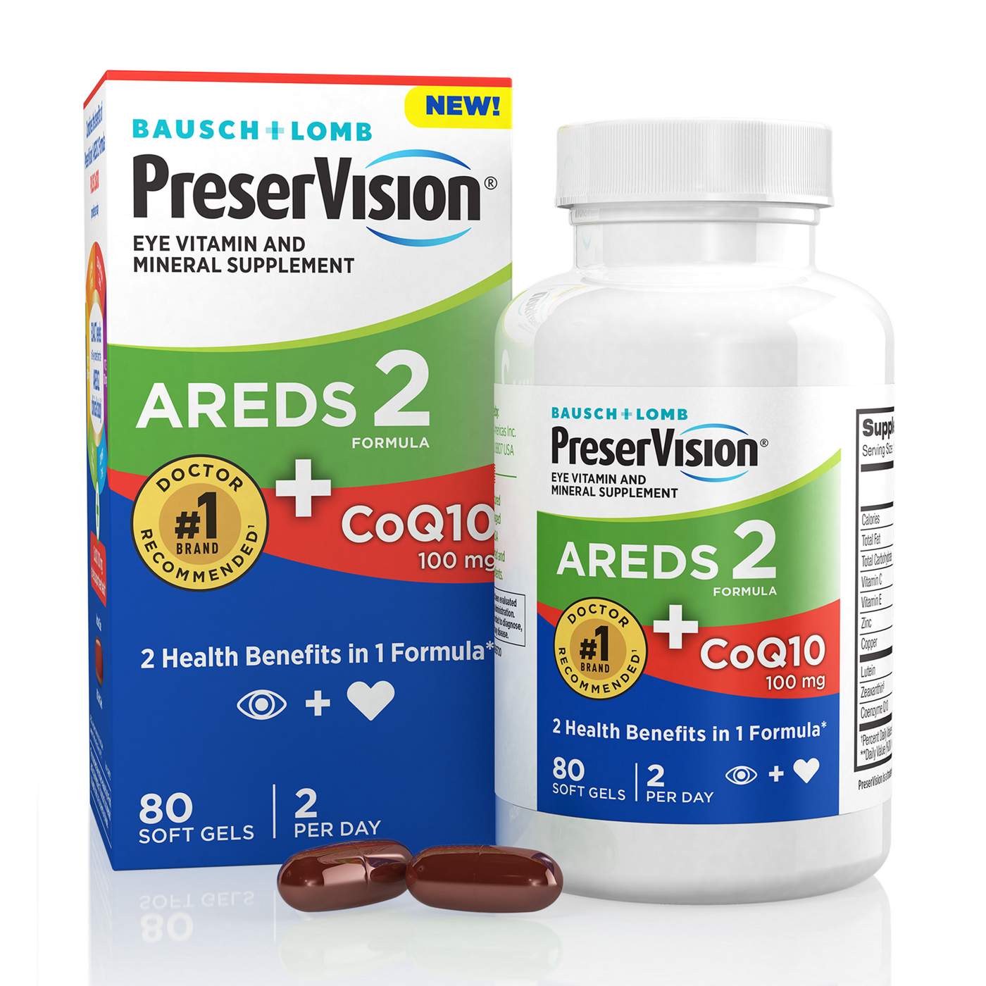 PreserVision AREDS 2 Formula + CoQ10 Vitamin & Mineral Supplement; image 5 of 5