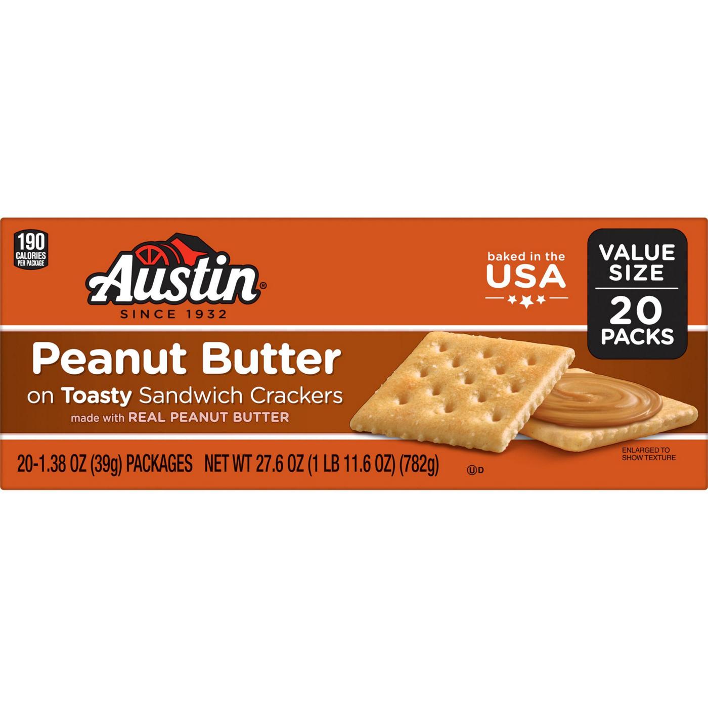 Austin Peanut Butter on Toasty Sandwich Crackers; image 1 of 3