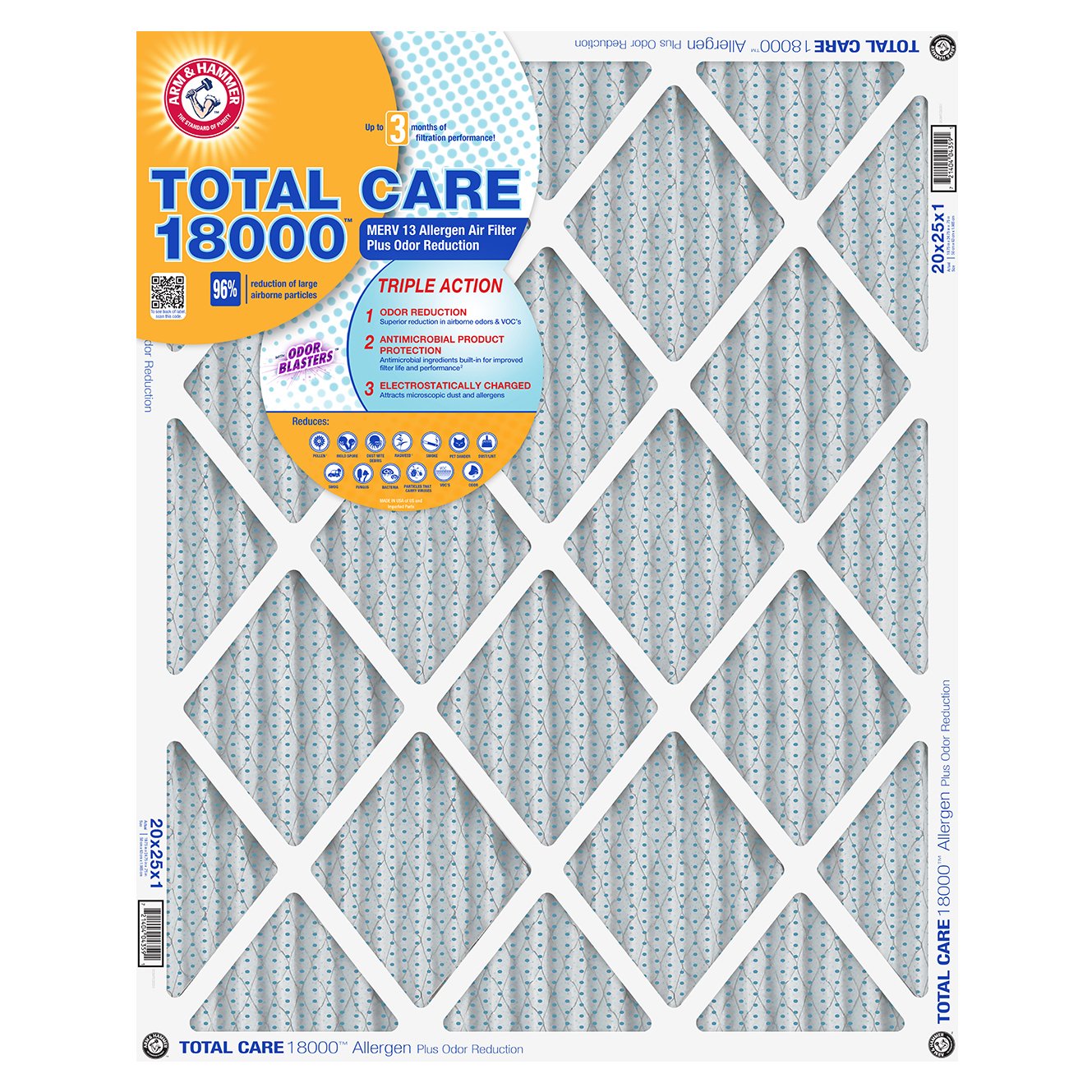 Arm & Hammer Total Care MERV13 Allergen Air Filter Shop Air filters