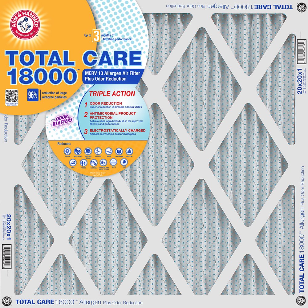Arm & Hammer Total Care MERV13 Allergen Air Filter Shop Air filters