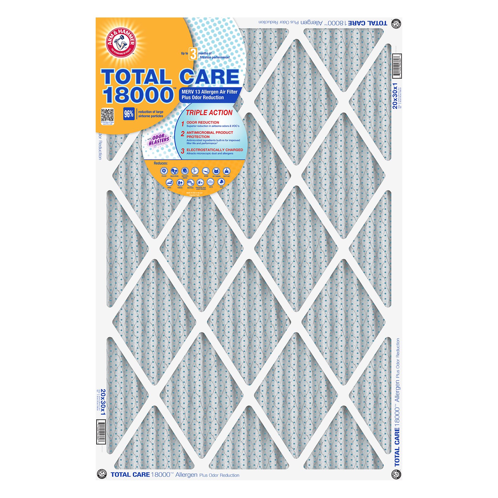Arm & Hammer Total Care MERV13 Allergen Air Filter Shop Air filters