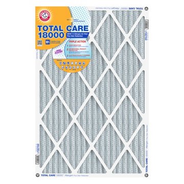 Arm & Hammer Total Care MERV13 Allergen Air Filter, 20" x 30" x 1"