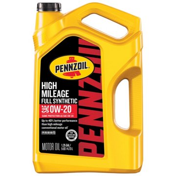 Pennzoil High Mileage Full Synthetic Motor Oil, 5 qt