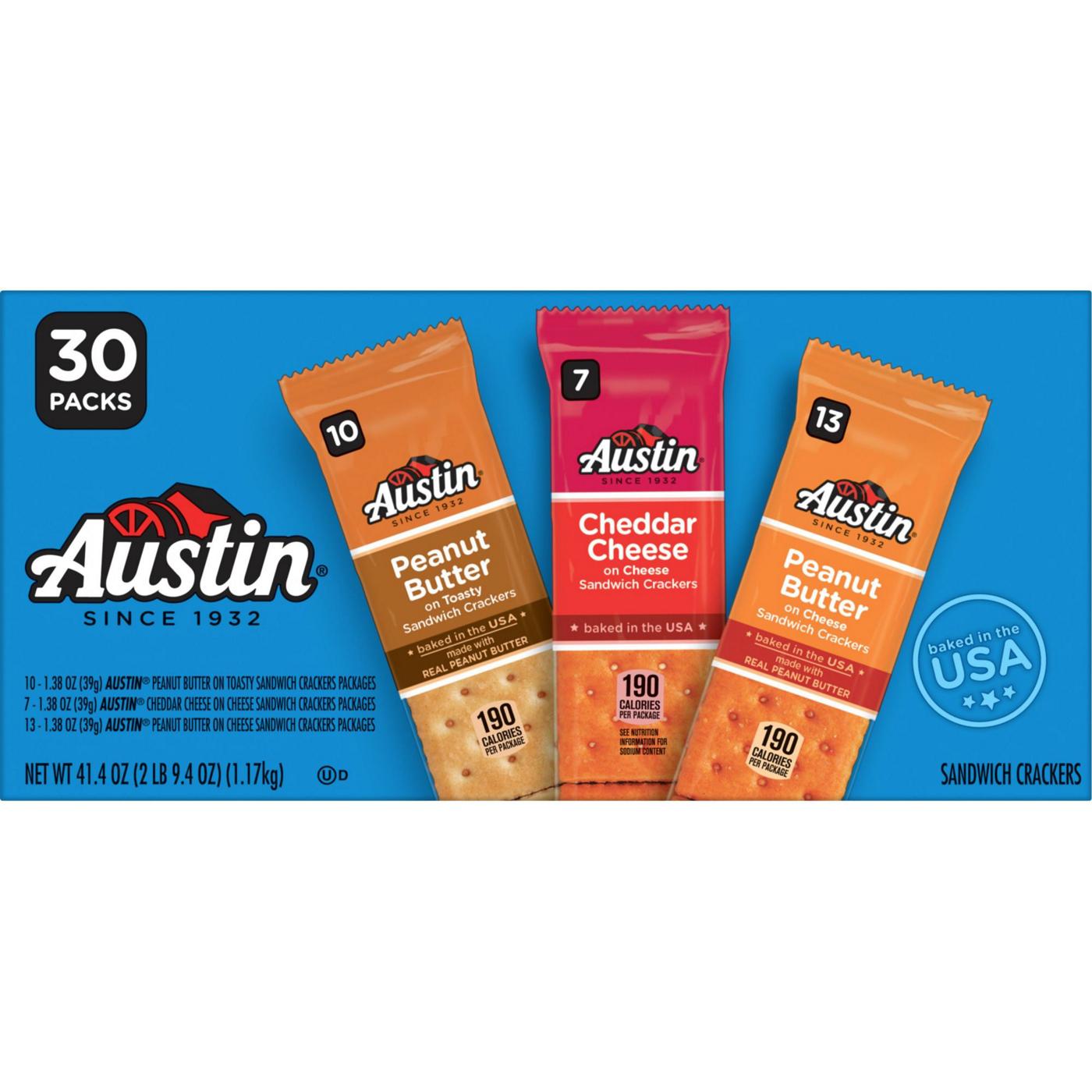 Austin Variety Pack Sandwich Crackers, 41.4 oz; image 1 of 5