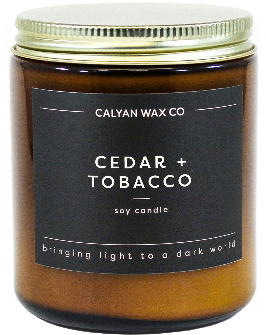 tobacco cedar candle Calyan Wax Co. Cedar Tobacco Jar Soy Candle, 7.2 oz | Central Market
