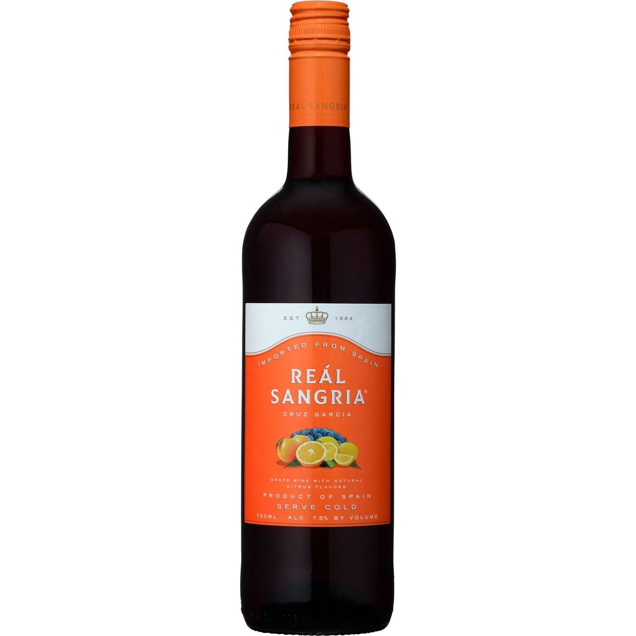 Real Sangria Red Sangria Spaiin Red Wine, 750 mL