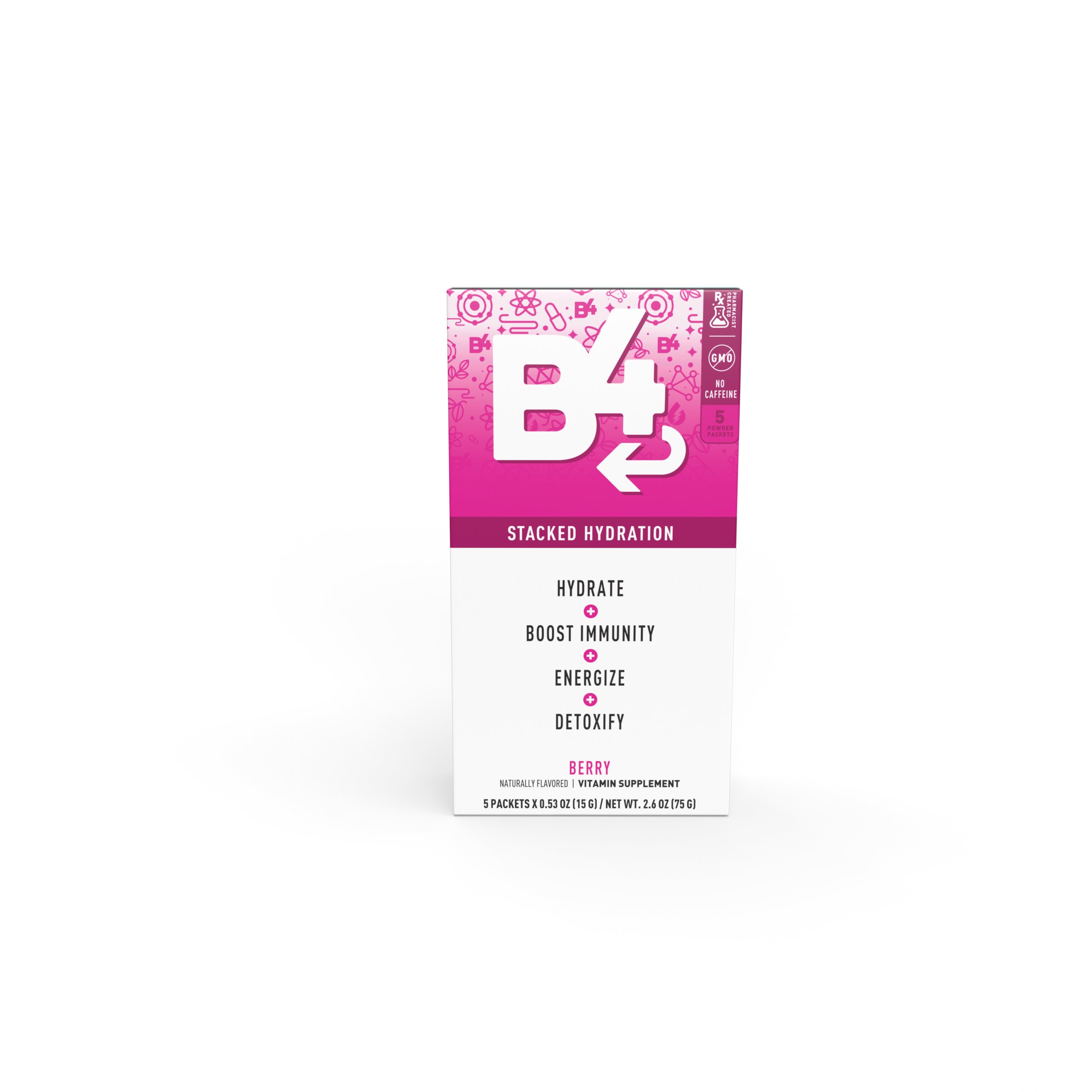 B4 Stacked Hydration Powder Packets Berry Shop Mixes & flavor